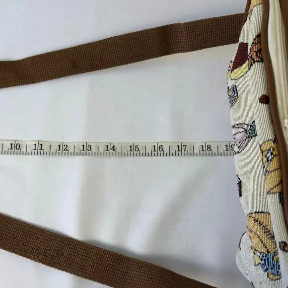 Disney Classic Pooh Tapestry Diaper Bag Bottle Holder Baby Utility Carryall NWT - Picture 15 of 15